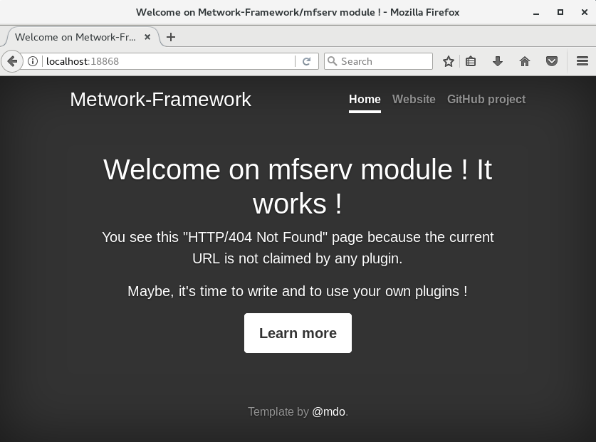 MetWork FrameWork Getting Started Tutorial